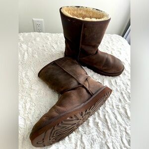 UGG Cozy Brown Shearling-Lined Boots